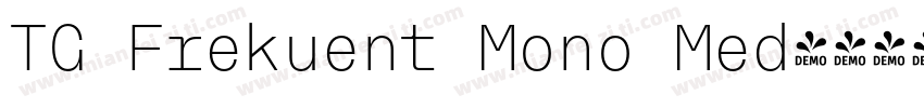 TG Frekuent Mono Med字体转换
